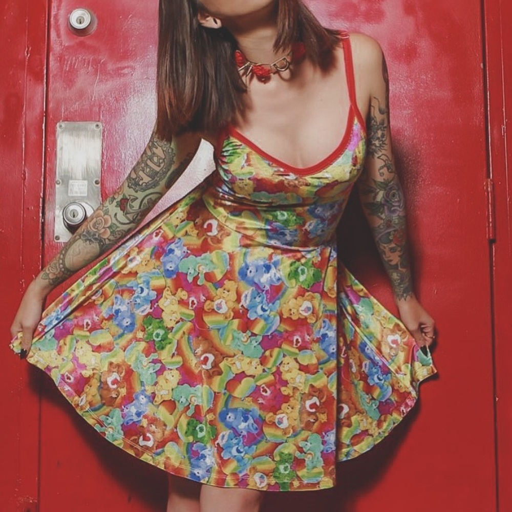 🌈 Iron Fist Lotsa Rainbow Carebears Dress🌈